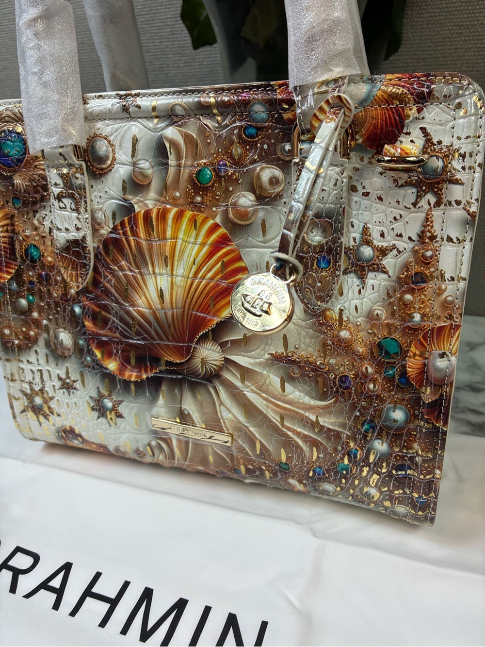 Brahmin Sea Jewel Melbourne Cami Shoulder Bag - NWT Rare Style 🔥 - Picture 2 of 9